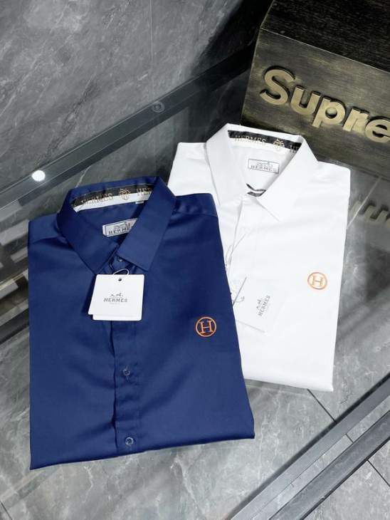 Picture of Hermes Shirt Long _SKUHermesM-3XL12yr0126500